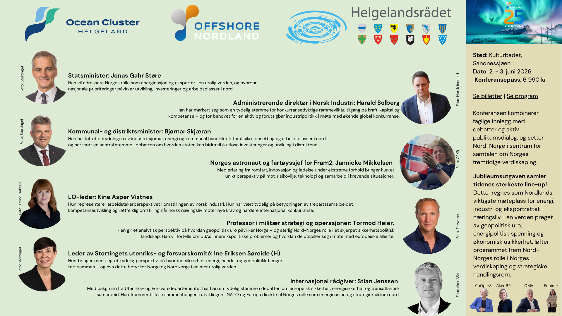 Offshore Nordland 2026 Høydepunkter