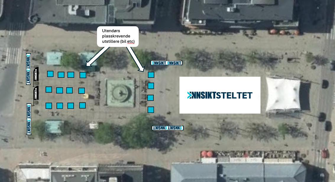 illustrasjon over messeområdet